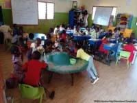 Klassenraum des Early Childhood Educational Centers in Osubeng